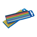 WIC3 Snap On Cable Markers, Brown, Pre-printed (1), 4.3~5.3mm Cable (561-03611 WIC3-1-PA66-BN)