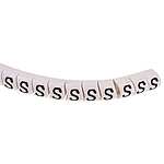 Helagrip Slide On Cable Markers, Black on White, Pre-printed (S), 2~5mm Cable (515-03956 HGDC2-5 S-PVC-WH)