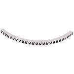 Helagrip Slide On Cable Markers, Black on White, Pre-printed (W), 4~9mm Cable (901-10320)