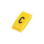 Ovalgrip Slide On Cable Markers, Black on Yellow, Pre-printed (C), 2.5~6mm Cable (901-10454)
