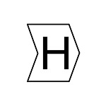 HGDC Slide On Cable Markers, Black on White, Pre-printed (H), 2~5mm Cable (901-10589 909-3121-PVC)