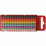 WIC1 Snap On Cable Markers, assorted colours, Pre-printed (0~9), 2~2.8mm Cable (561-01100 WIC1-0-9-PA66-SPECIAL)