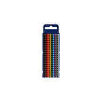 WIC2 Snap On Cable Markers, assorted colours, Pre-printed (0~9), 2.8~3.8mm Cable, for (561-02100 WIC2-0-9-PA66-SPECIAL)