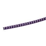 Helagrip Slide On Cable Markers, White on Violet, Pre-printed (7), 2~5mm Cable (515-03952 HGDC2-5 7-PVC-VT)
