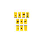 WIC Snap On Clip On Cable Marker, Yellow, 4.3~5.3mm Cable (561-03004)