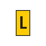 HODS50 Slide On Cable Marker, Black on Yellow, Pre-printed (L), 1.7~3.6mm Cable (531-15124)