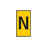 HODS50 Slide On Cable Marker, Black on Yellow, Pre-printed (N), 1.7~3.6mm Cable (531-15144)
