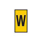 HODS50 Slide On Cable Marker, Black on Yellow, Pre-printed (W), 1.7~3.6mm Cable (531-15234)
