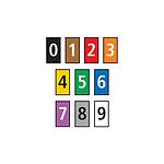 WIC0 Cable Markers, assorted colours, Pre-printed (0~9), 2~2.8mm Cable (561-00100)