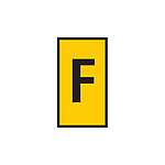 WIC0 Cable Markers, Yellow, Pre-printed (F), 2~2.8mm Cable (561-00064)