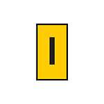 WIC0 Cable Markers, Yellow, Pre-printed (I), 2~2.8mm Cable (561-00094)