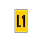 WIC0 Cable Markers, Yellow, Pre-printed (L1), 2~2.8mm Cable (561-00314)