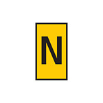 WIC0 Cable Markers, Yellow, Pre-printed (N), 2~2.8mm Cable (561-00144)