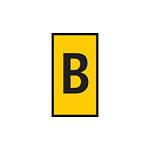 WIC1 Cable Markers, Yellow, Pre-printed (B), 2~2.8mm Cable (561-01024)