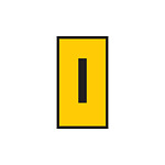 WIC1 Cable Markers, Yellow, Pre-printed (I), 2~2.8mm Cable (561-01094)