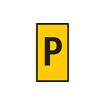 WIC1 Cable Markers, Yellow, Pre-printed (P), 2~2.8mm Cable (561-01164)