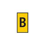 WIC Snap On Clip On Cable Marker, Yellow, Pre-printed (B), 2.8~3.8mm Cable (561-02024)