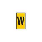 WIC Snap On Clip On Cable Marker, Yellow, Pre-printed (W), 2.8~3.8mm Cable (561-02234)