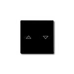 Black Rocker Light Switch, 2CKA001751A (2CKA001751A3036)