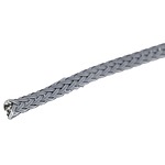 Expandable Braided Nylon 66 Grey Cable Sleeve, 3mm Diameter, 10m Length (170-40302 HEGPA6603-PA66-GY)