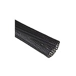 Braided PET Black Cable Sleeve, 31.75mm Diameter, 7.62m Length, FIT Series (G13011/4 BK008)