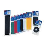 Cable Tie, Hook and Loop, 5000mm x 12.5 mm, Black PA (Loop), PP (Hook), Pk-1 (130-00020 TEXTIE 5M-PA66/PP-BK)