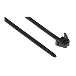 Cable Tie, Releasable, 200mm x 4.7 mm, Black Nylon, Pk-100 (115-40200 REZ200-PA66-BK)