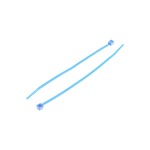 Cable Tie, High Chemical Resistance, 100mm x 2.5 mm, Blue ETFE, Pk-100 (111-00659 T18R-E/TFE-BU)
