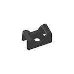 Cable Ties, Mounting Base, 23.4mm x 14.2 mm, Black Nylon (7TAG009840R0018)