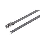 Cable Tie, Roller Ball, 201mm x 4.6 mm, Metallic 304 Stainless Steel, Pk-100 (111-93088 MBT8SS-SS304-ML)