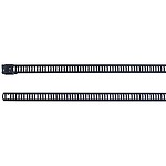 Cable Tie, Ladder, 630mm x 7 mm, Black Polyester Coated Stainless Steel, Pk-100 (111-92200 MAT24SSC7-SS316/SP-BK)