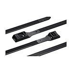 Cable Ties, Releasable, 180mm x 9 mm, Black Nylon (112-18060)