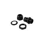 Data CG Series Black Cable Gland Kit, M20 Thread, 5mm Min, 9mm Max (CG-M20-5-9MM-05)