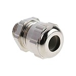 Metallic Nickel Plated Brass Cable Gland, M16 Thread, 7mm Min, 11mm Max, IP68 (260-1100)