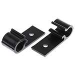 Black Polyacetal D Clip, 10mm Max. Bundle (211-70000 4D10-POM-BK)