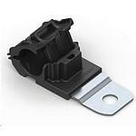 Black Nylon Ratchet P Clamp, 19.5mm Max. Bundle (151-01645 RCB180SM6-PA66HIRHSUV/ST/ZN-BK)