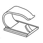 Black Polyamide Cable Clip, 20mm Max. Bundle (151-00831 RB20-PA66HIRHS-BK)