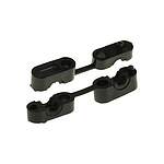 Black Polyamide Cable Clip, 5.7mm Max. Bundle (234-10100 KK1-PA6HIR-BK)