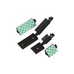 Black Nylon Flat Cable Clamp (151-15250 FKH25A-PA66HIR-BK)