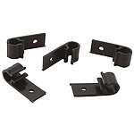 Black Polyacetal D Clip, 15mm Max. Bundle (211-70001 4D15-POM-BK)