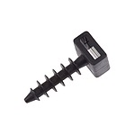 Self Adhesive Black Cable Tie Mount 12 mm x 30mm, 9mm Max. Cable Tie Width (151-80500 LOK01B-PA6HIR-BK)
