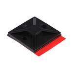 Self Adhesive Black Cable Tie Mount 28 mm x 28mm, 5.6mm Max. Cable Tie Width (151-01559 MB4APT-I-PA66-BK)