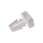 Self Adhesive Natural Cable Tie Mount 7.6 mm x 10.2mm, 5.2mm Max. Cable Tie Width (151-40119 TM1SF-PA66-WH)