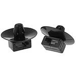 Self Adhesive Black Cable Tie Mount 22 mm x 15.5mm, 8.6mm Max. Cable Tie Width (151-01906 SFC3-PA66-BK)