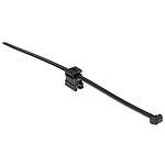 Self Adhesive Black Cable Tie Mount 4.6 mm x 200mm, 1.2mm Max. Cable Tie Width (150-76079 T50ROSEC4B-PA66HS/PA66HIRHS-BK)