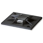 Black Cable Tie Mount 30 mm x 30mm, 5.1mm Max. Cable Tie Width (151-10912 QM30-PA66-BK)