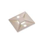 Natural Cable Tie Mount 28 mm x 28mm, 5.4mm Max. Cable Tie Width (151-28479 MB4-PA66-WH)
