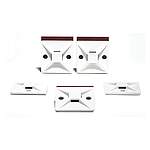 Self Adhesive White Cable Tie Mount 28 mm x 28mm, 5.6mm Max. Cable Tie Width (151-01560 MB4APT-I-PA66-WH)