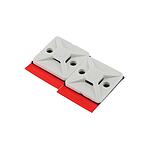 Self Adhesive White Cable Tie Mount 19 mm x 19mm, 4.4mm Max. Cable Tie Width (151-02978 MBT3APT-A-N66-WH)