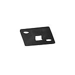 Self Adhesive Black Cable Tie Mount 12.7 mm x 12.7mm (7TAG009830R0001)